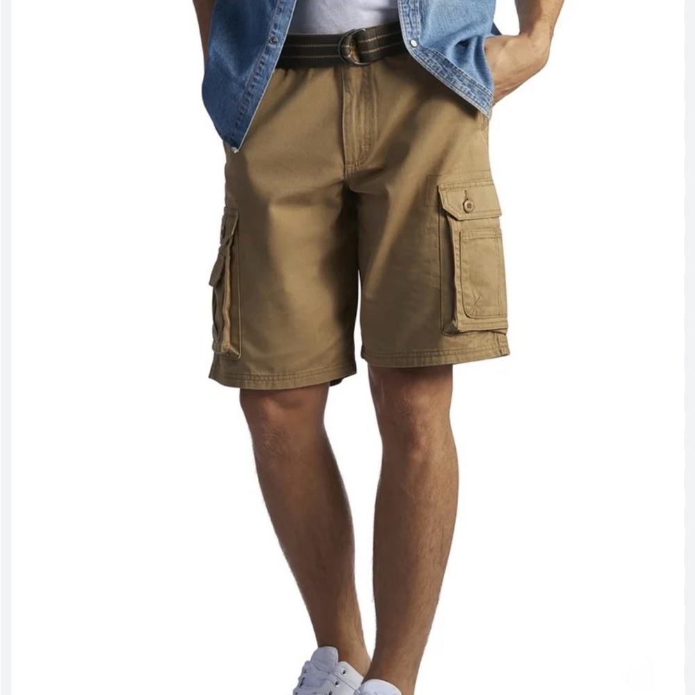 Lee Men's Khaki Cargo Utility Shorts Size 38